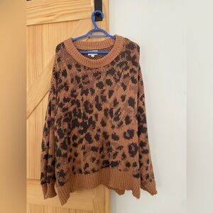 Aerie Cheetah Sweater XL